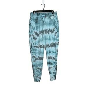 Zelos blue tie dye pull on lounge pants size M